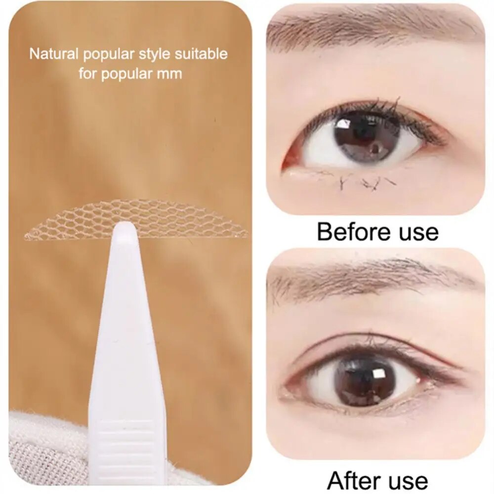 Invisible Eyelid Sticker Set With Water Spray Bottle Transparent Self Adhesive Double Eye Tape Ladies Eye Makeup Cosmetics Tools