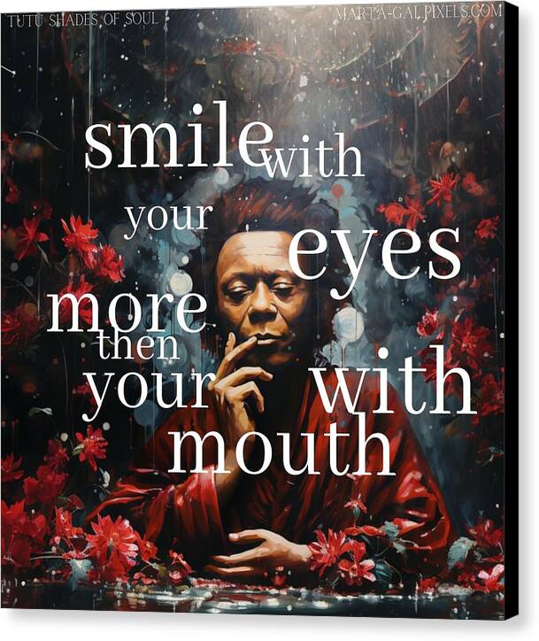 Eyes of Harmony - A Digital Ode to Miles Davis - Canvas Print