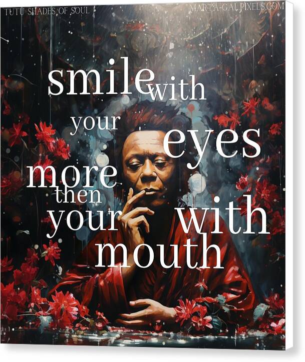 Eyes of Harmony - A Digital Ode to Miles Davis - Canvas Print