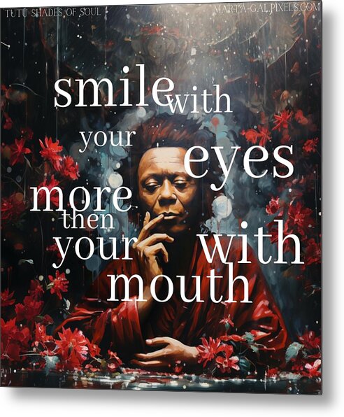 Eyes of Harmony - A Digital Ode to Miles Davis - Metal Print