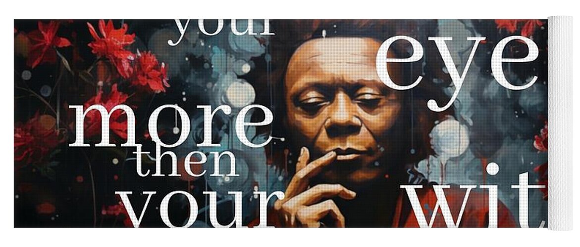 Eyes of Harmony - A Digital Ode to Miles Davis - Yoga Mat