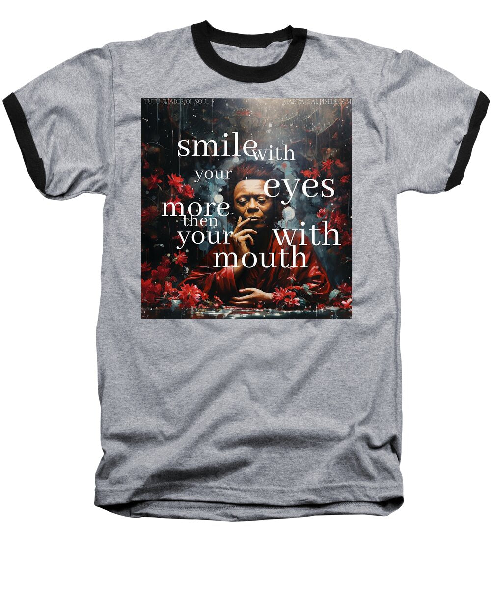 Eyes of Harmony - A Digital Ode to Miles Davis - Baseball T-Shirt