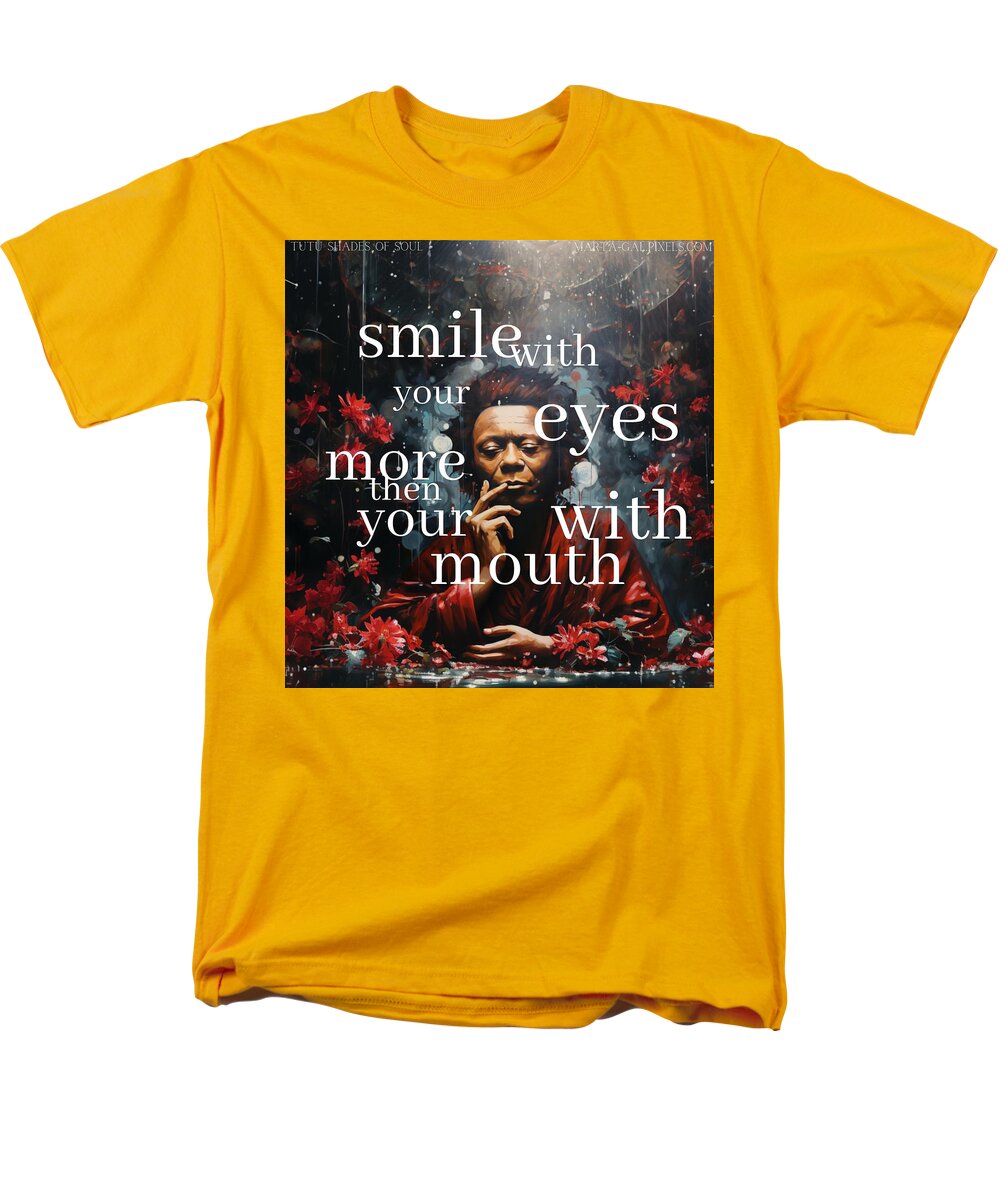 Eyes of Harmony - A Digital Ode to Miles Davis - Men's T-Shirt (Regular Fit)