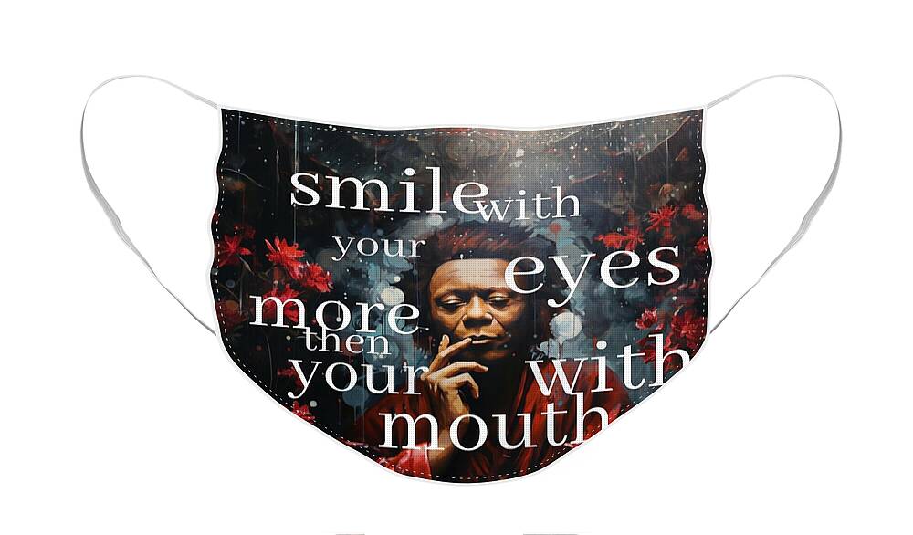 Eyes of Harmony - A Digital Ode to Miles Davis - Face Mask