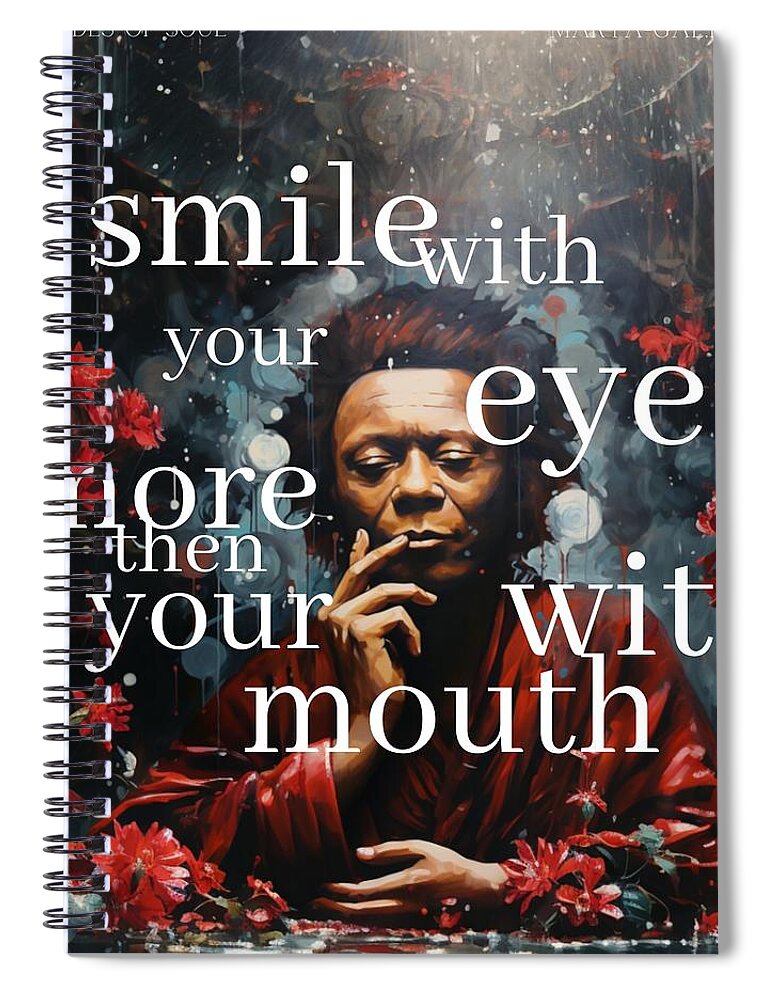 Eyes of Harmony - A Digital Ode to Miles Davis - Spiral Notebook