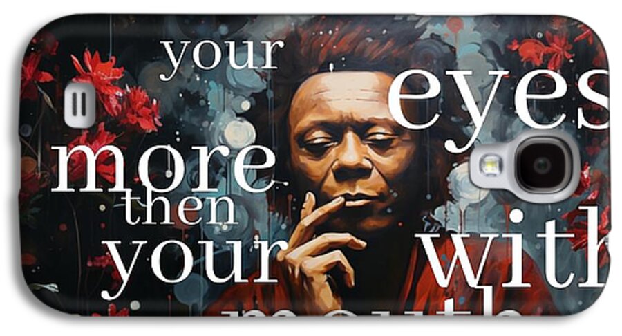 Eyes of Harmony - A Digital Ode to Miles Davis - Phone Case