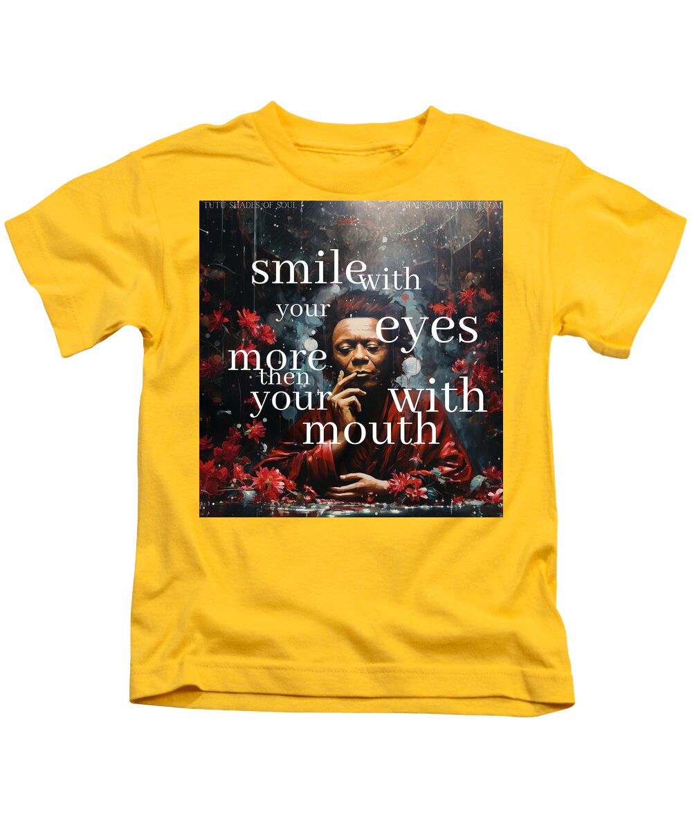 Eyes of Harmony - A Digital Ode to Miles Davis - Kids T-Shirt