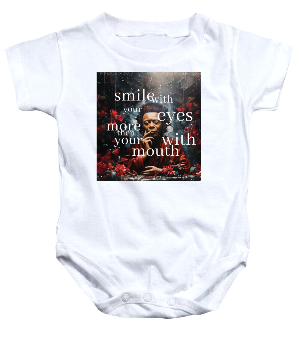 Eyes of Harmony - A Digital Ode to Miles Davis - Baby Onesie