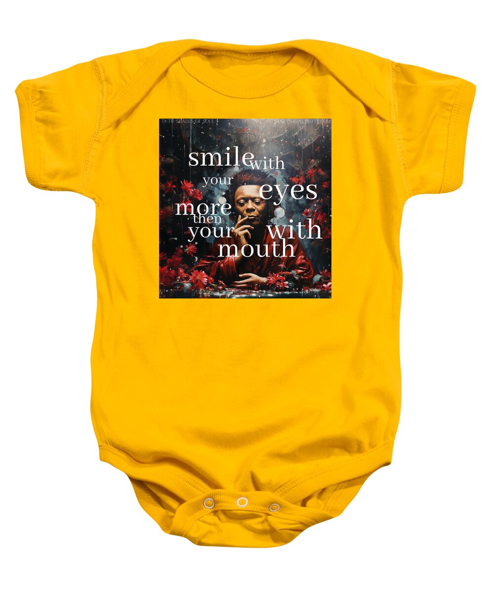 Eyes of Harmony - A Digital Ode to Miles Davis - Baby Onesie