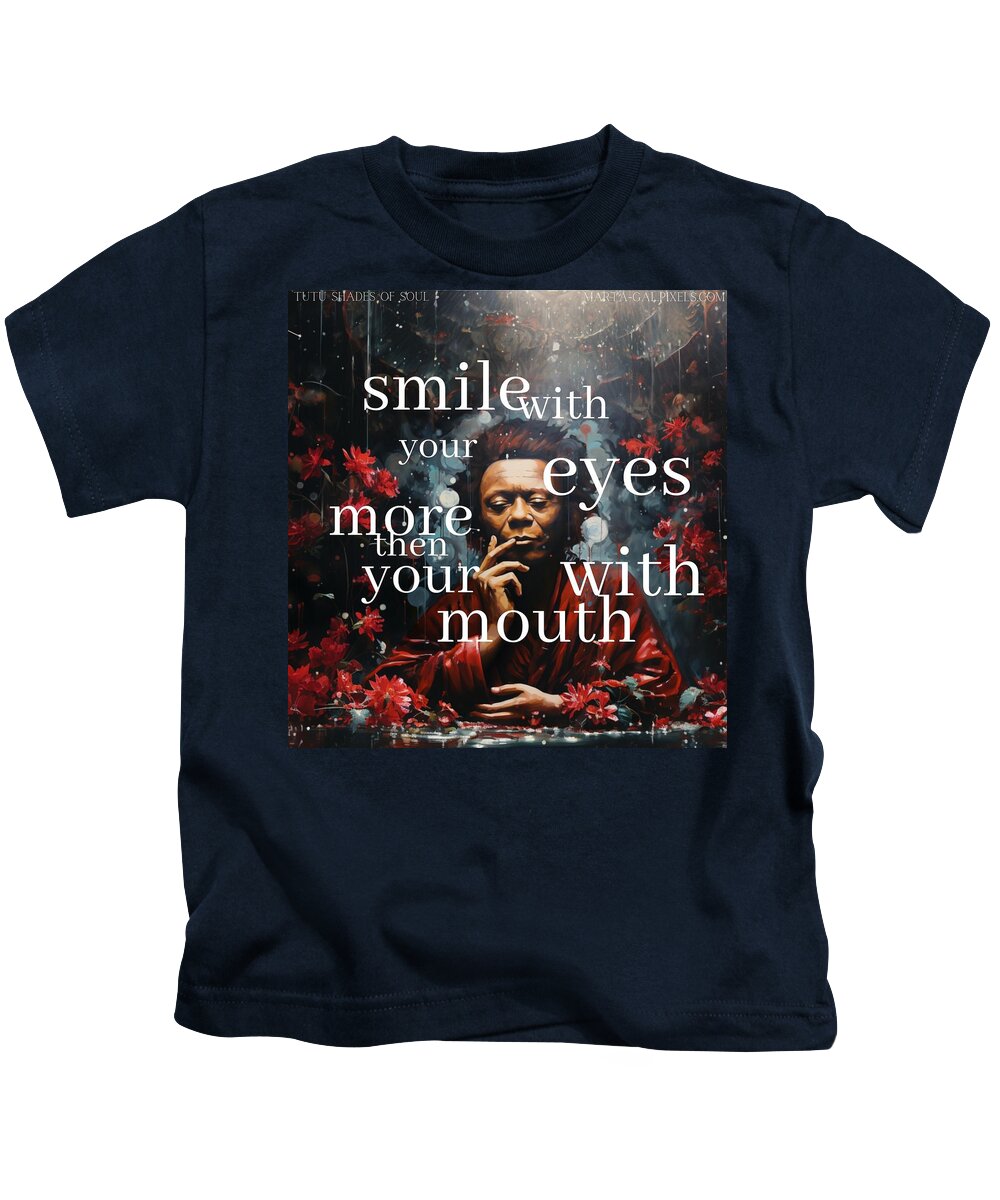 Eyes of Harmony -  A Digital Ode to Miles Davis - Kids T-Shirt