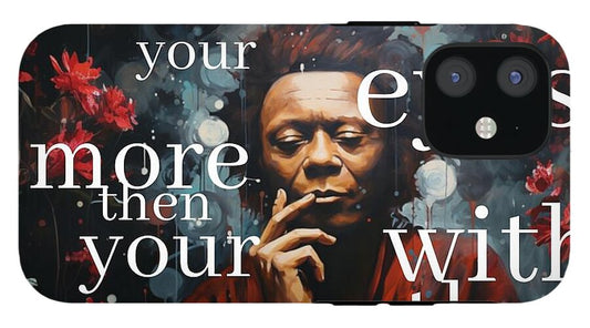 Eyes of Harmony -  A Digital Ode to Miles Davis - Phone Case