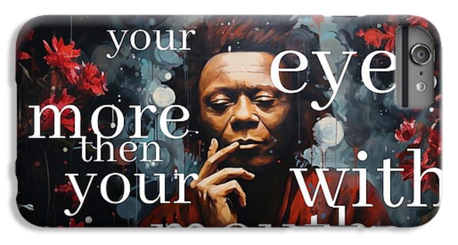 Eyes of Harmony -  A Digital Ode to Miles Davis - Phone Case