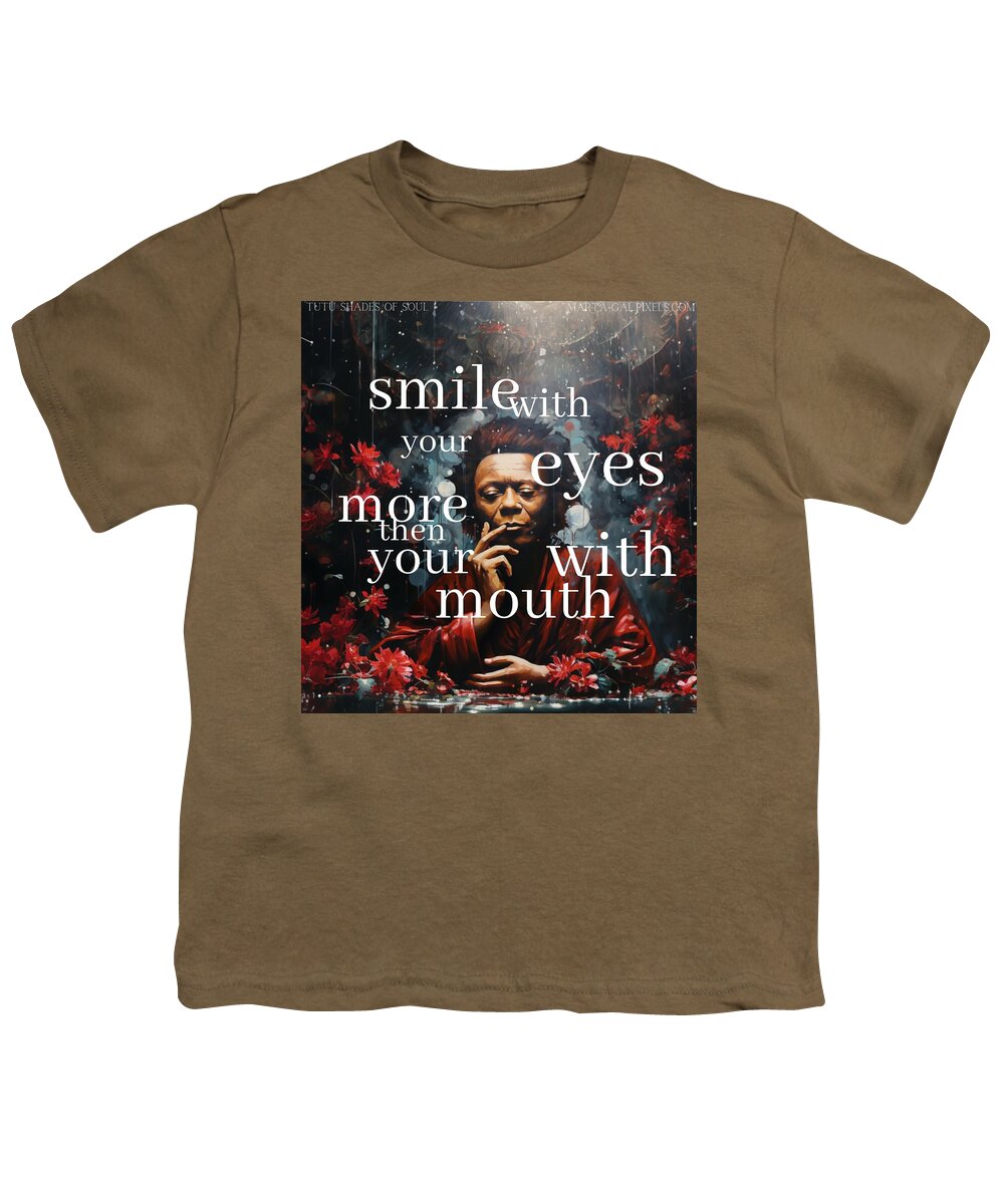 Eyes of Harmony -  A Digital Ode to Miles Davis - Youth T-Shirt