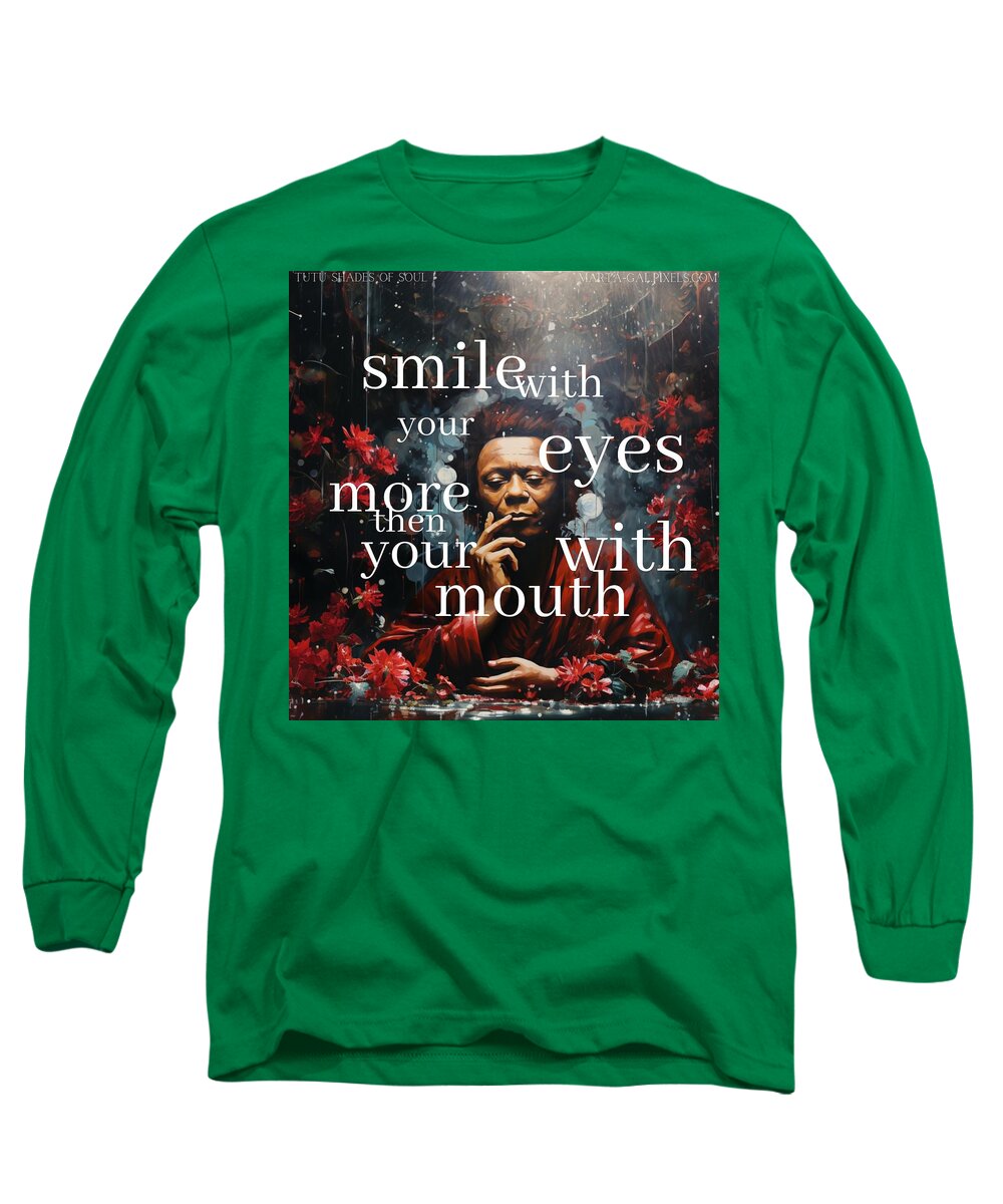 Eyes of Harmony -  A Digital Ode to Miles Davis - Long Sleeve T-Shirt