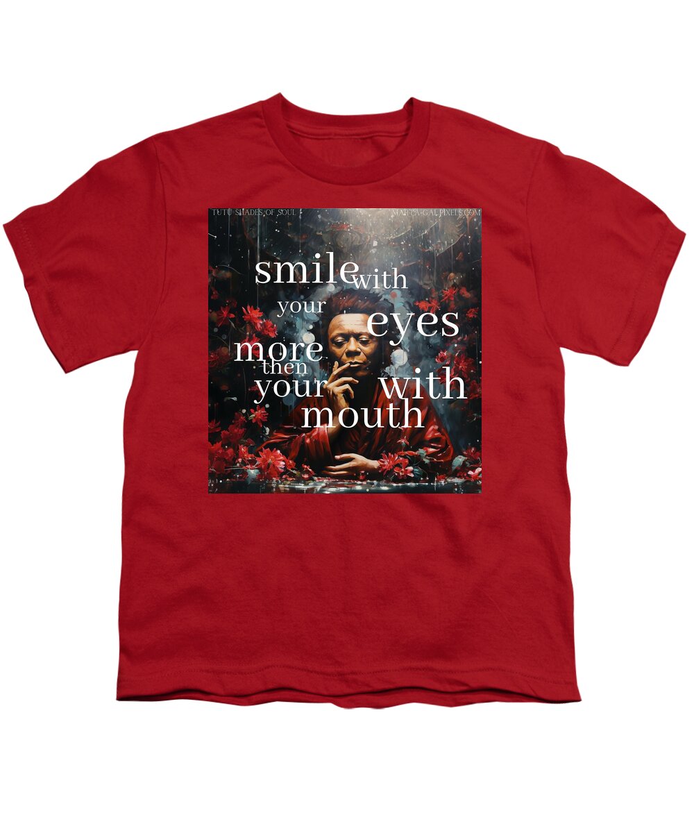 Eyes of Harmony -  A Digital Ode to Miles Davis - Youth T-Shirt