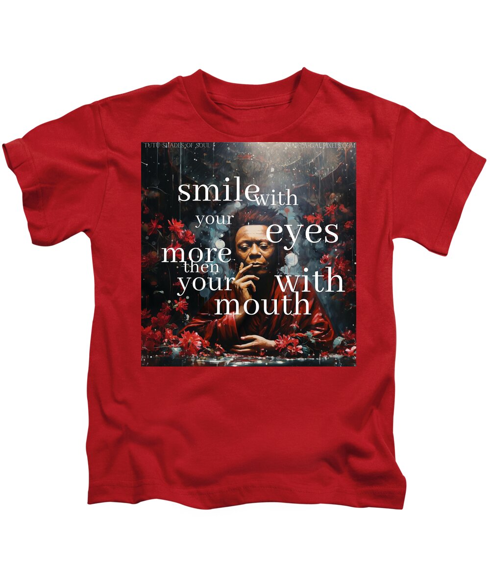 Eyes of Harmony -  A Digital Ode to Miles Davis - Kids T-Shirt