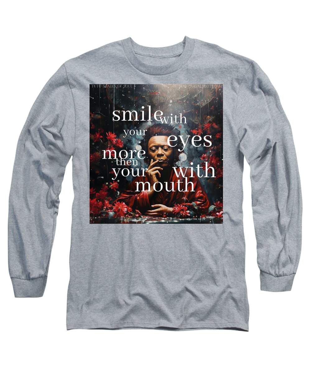 Eyes of Harmony -  A Digital Ode to Miles Davis - Long Sleeve T-Shirt