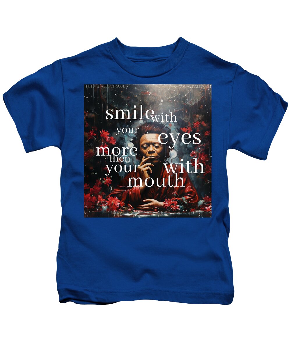 Eyes of Harmony -  A Digital Ode to Miles Davis - Kids T-Shirt