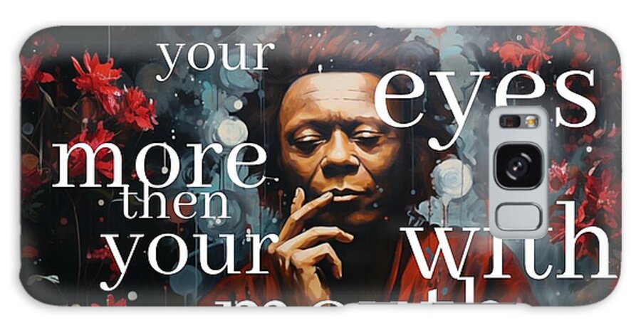 Eyes of Harmony -  A Digital Ode to Miles Davis - Phone Case