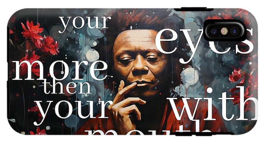 Eyes of Harmony -  A Digital Ode to Miles Davis - Phone Case