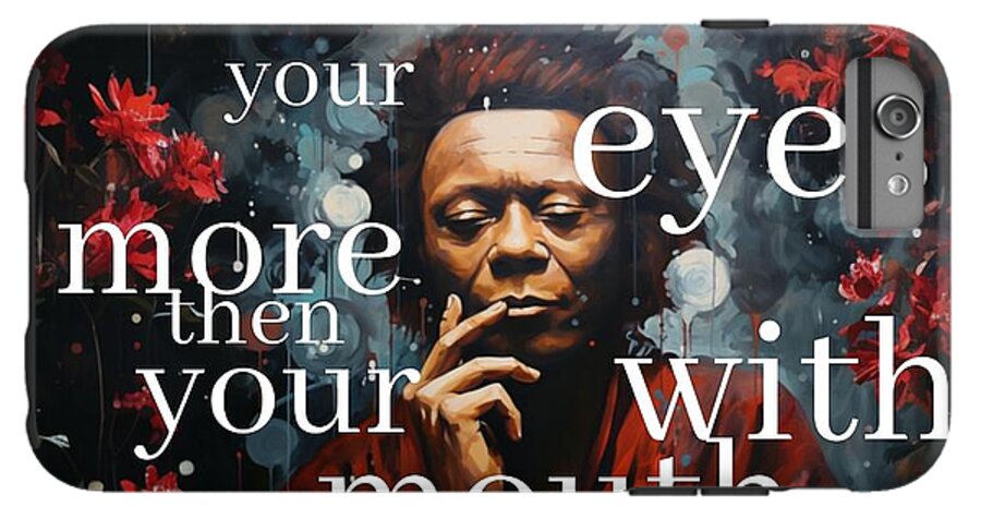 Eyes of Harmony -  A Digital Ode to Miles Davis - Phone Case