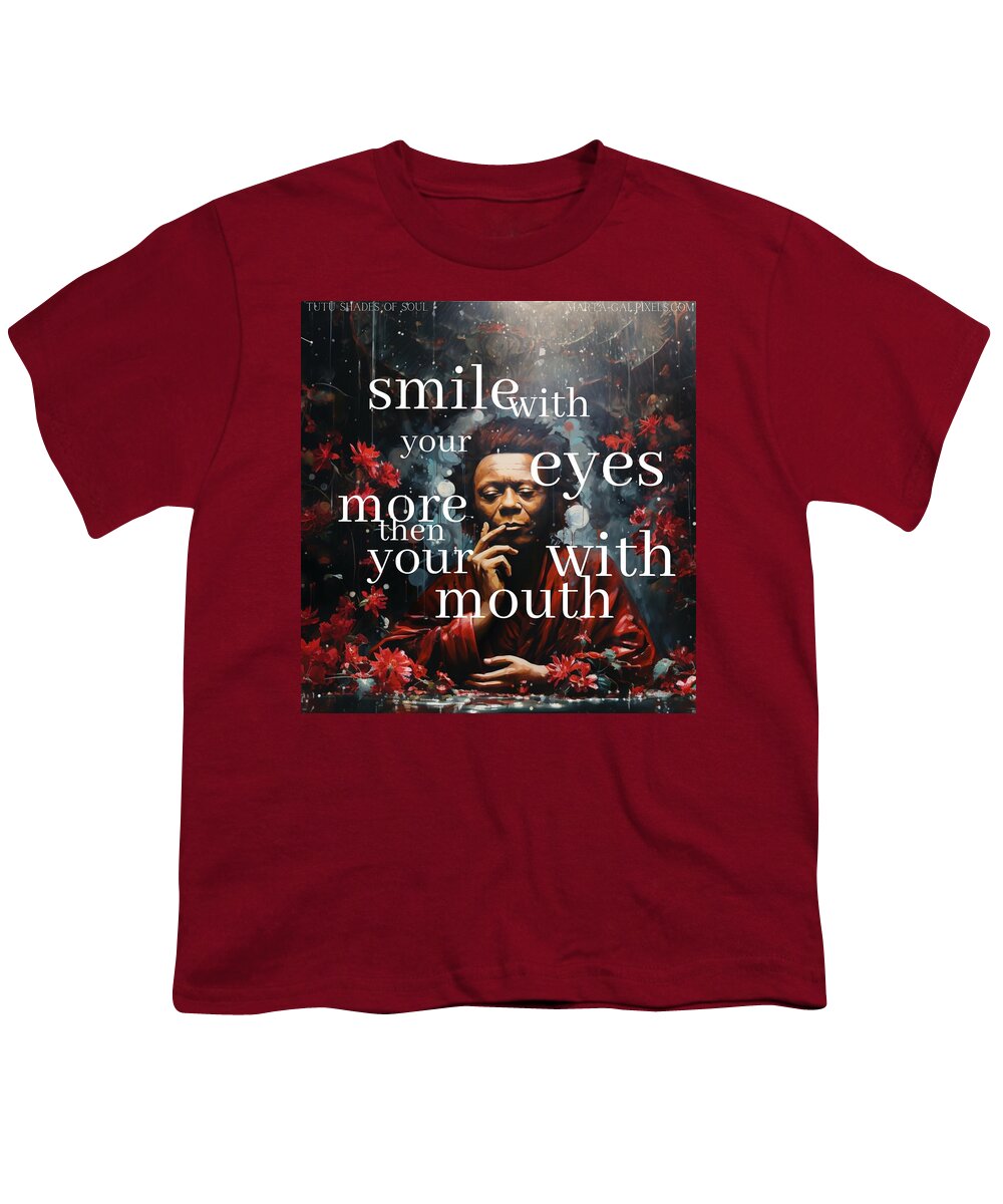 Eyes of Harmony -  A Digital Ode to Miles Davis - Youth T-Shirt