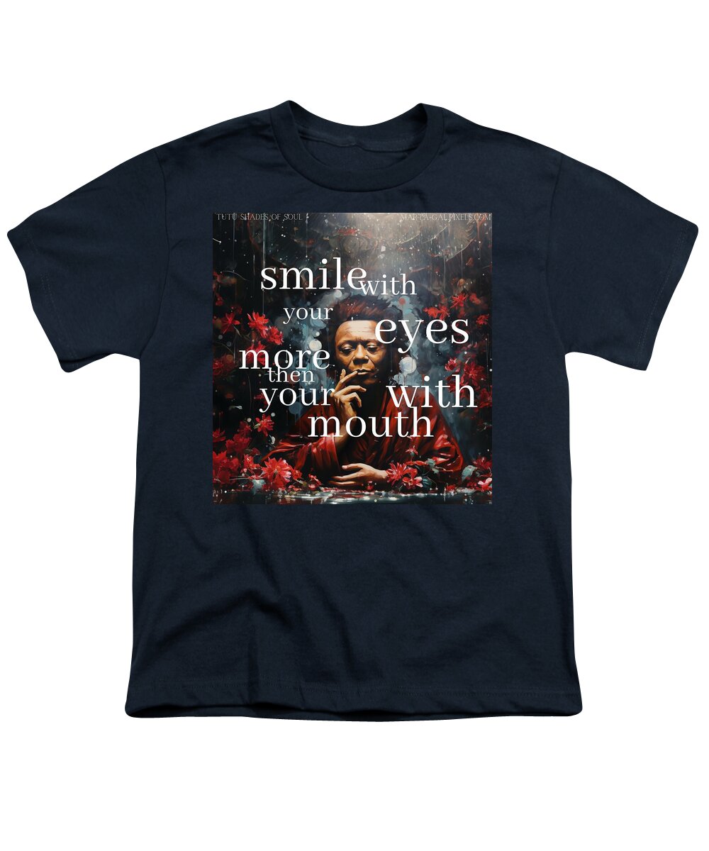 Eyes of Harmony -  A Digital Ode to Miles Davis - Youth T-Shirt