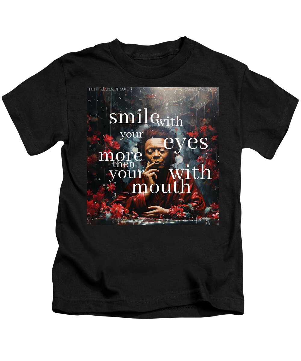 Eyes of Harmony -  A Digital Ode to Miles Davis - Kids T-Shirt