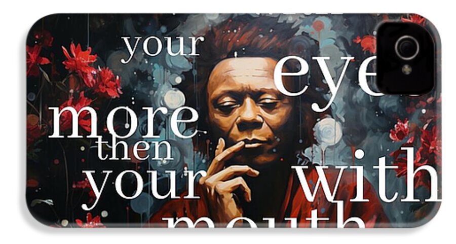 Eyes of Harmony -  A Digital Ode to Miles Davis - Phone Case