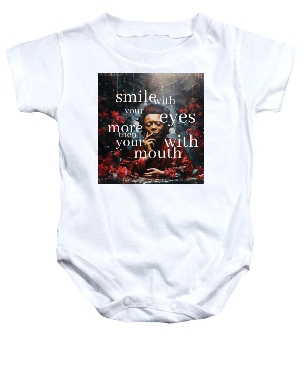 Eyes of Harmony -  A Digital Ode to Miles Davis - Baby Onesie