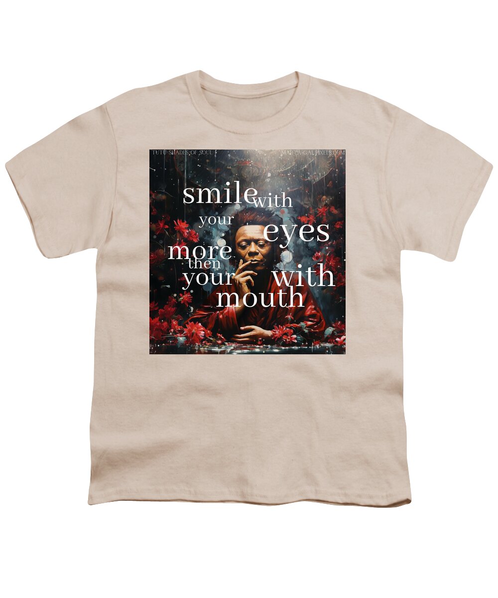 Eyes of Harmony -  A Digital Ode to Miles Davis - Youth T-Shirt