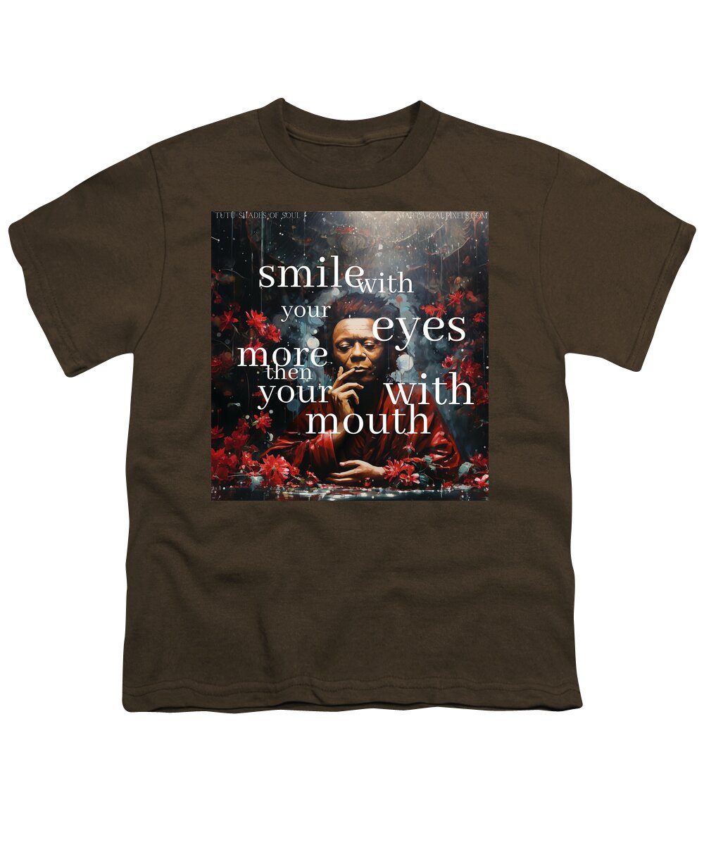 Eyes of Harmony -  A Digital Ode to Miles Davis - Youth T-Shirt