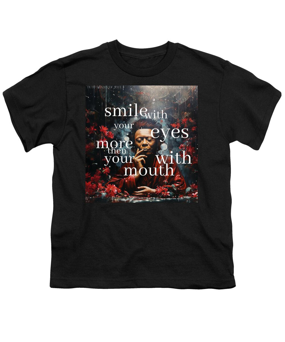 Eyes of Harmony -  A Digital Ode to Miles Davis - Youth T-Shirt