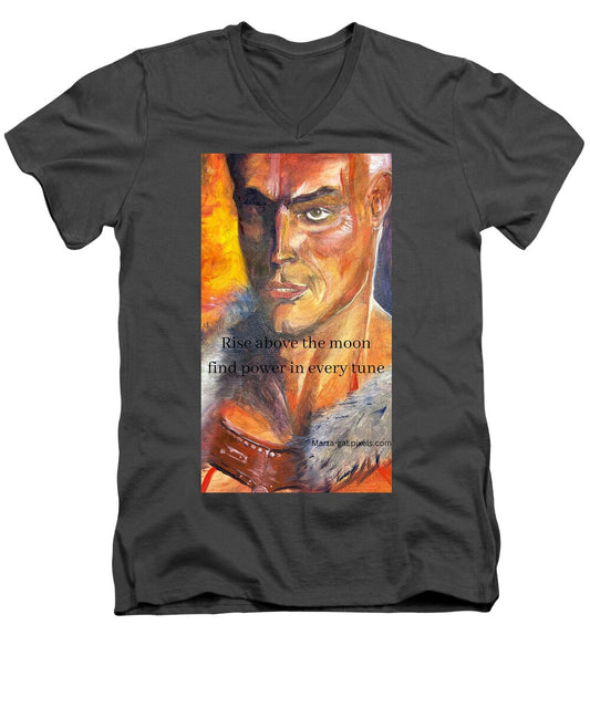 Moon - Men's V-Neck T-Shirt